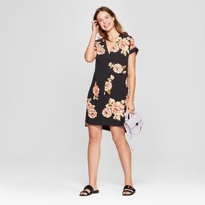 Floral Print Short Sleeve Dress
